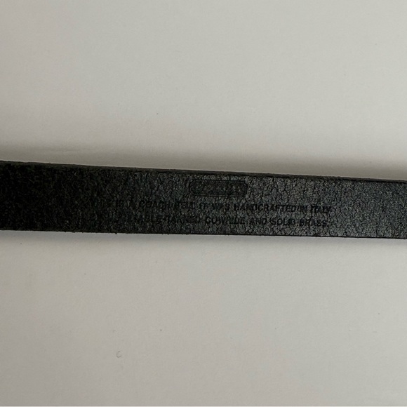 Coach Black Leather Belt with Silver Buckle main image 4
